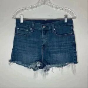 Levi's Women's Raw Hem High Rise Denim Shorts Size 28